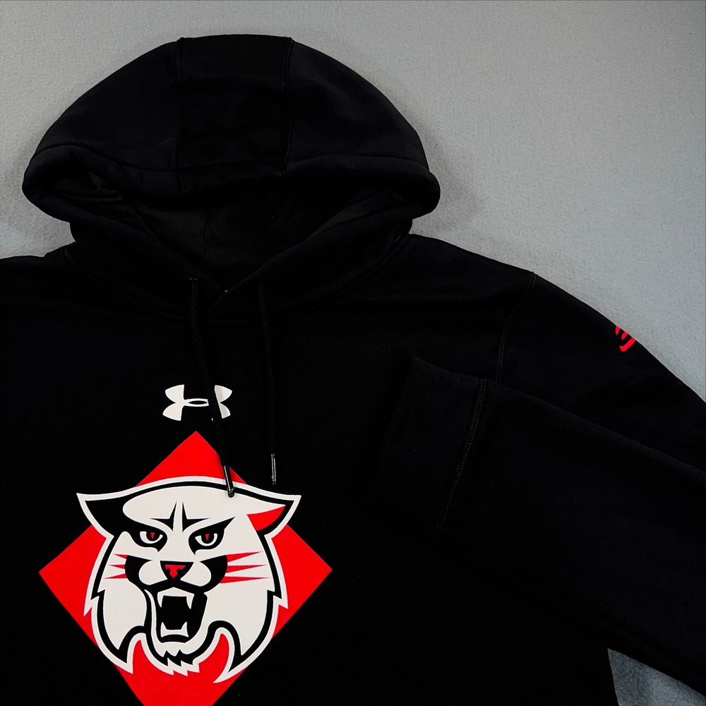 Under Armour Storm1 Davidson Steph Curry NCAA Hoodie Mens Large Black Pullover